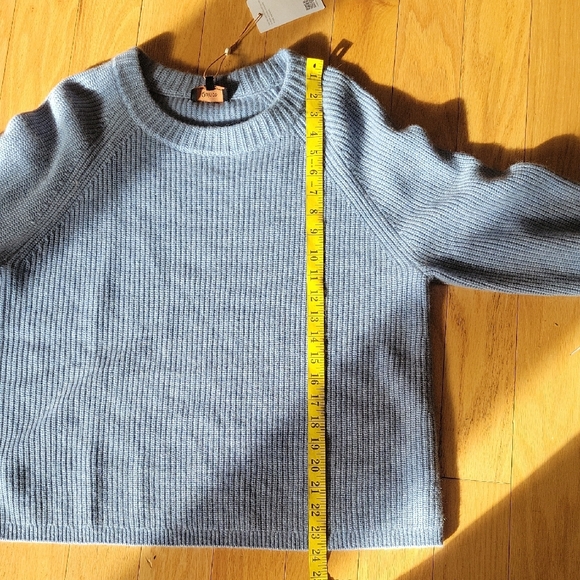 Quince 100% Mongolian Cashmere Fisherman Crewneck Sweater In Faded Denim - Picture 8 of 16